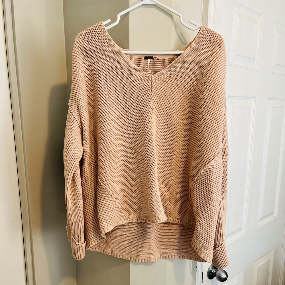 Free People pink sweater